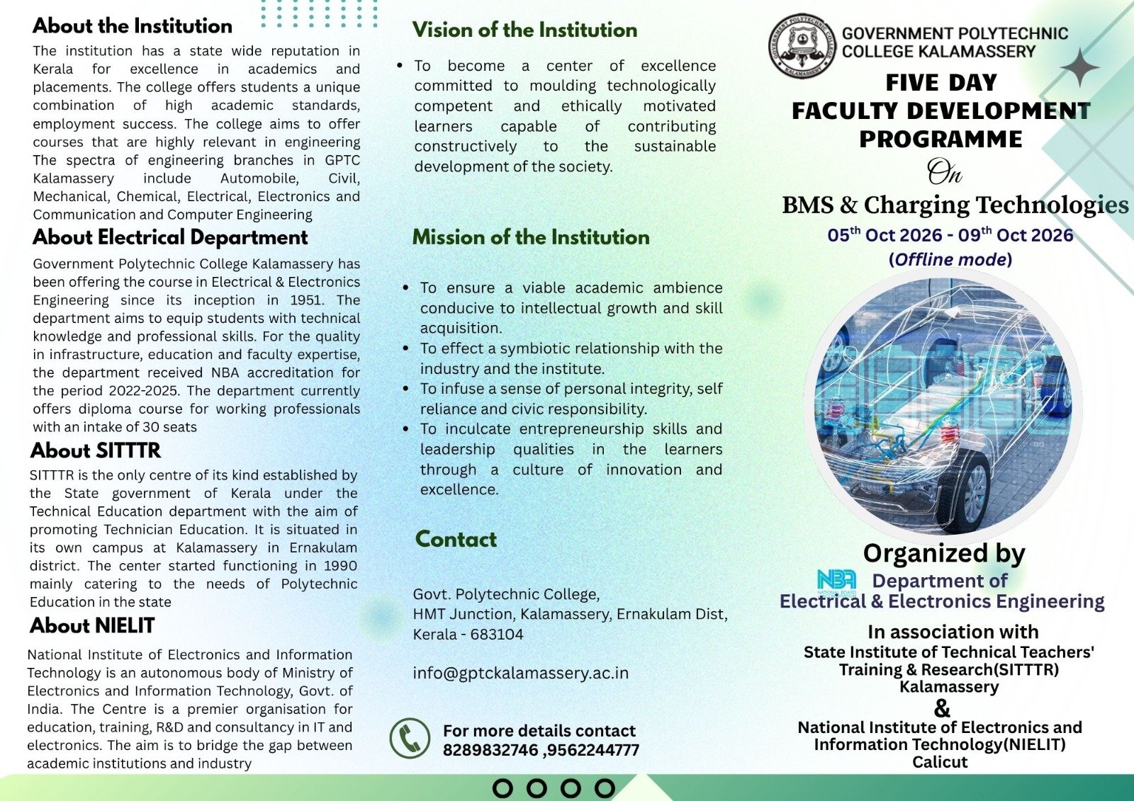 FDP by the Department of EEE